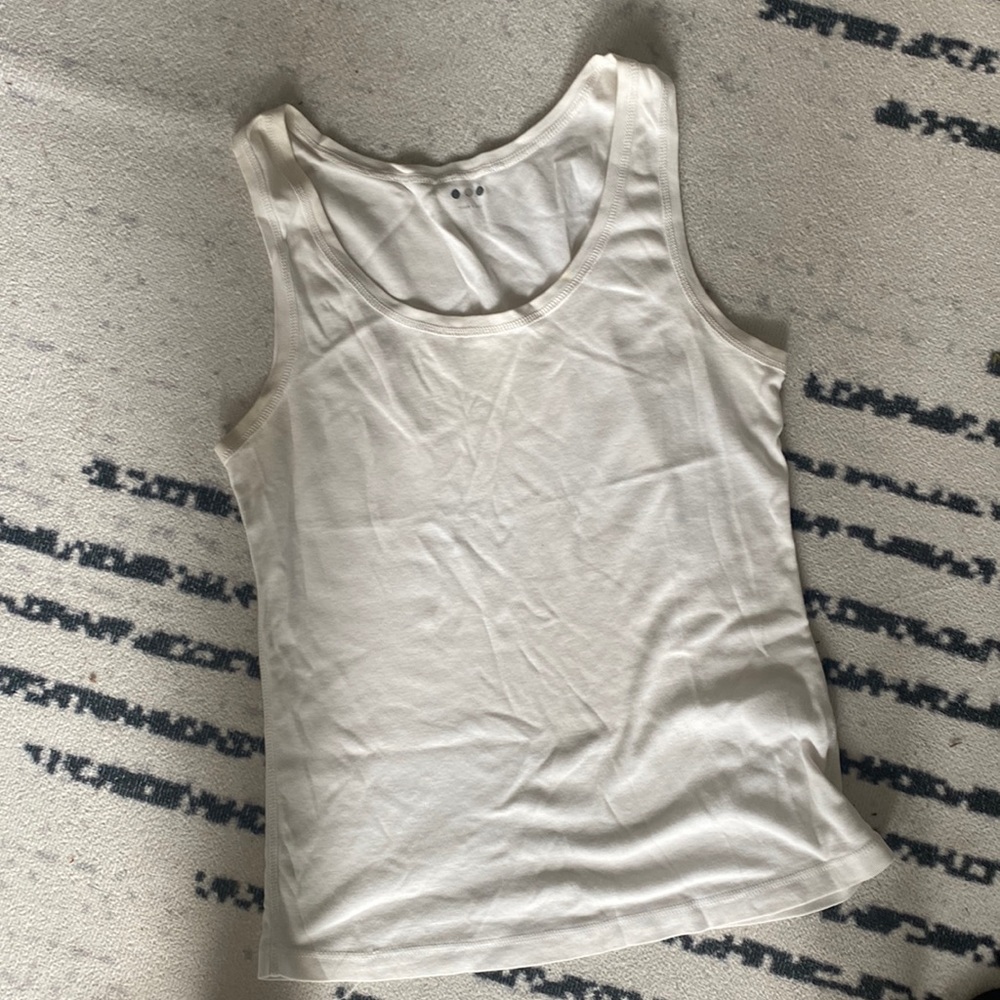 Classic white tank top